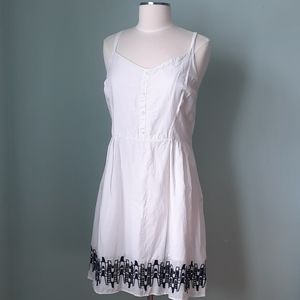 White sundress with embroidery